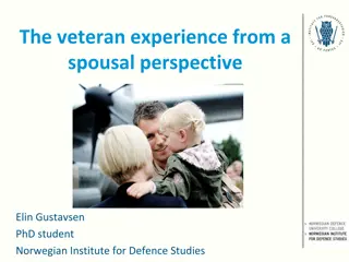 The Veteran Experience from a Spousal Perspective: Insights and Reflections