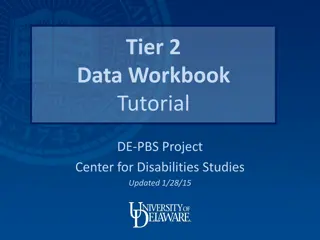 Tier 2 Data Workbook Tutorial for Decision Making