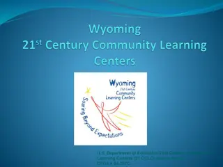 21st Century Community Learning Centers Program Overview