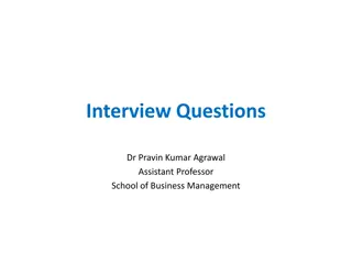 Interview Questions