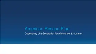 American Rescue Plan: Afterschool & Summer Opportunities