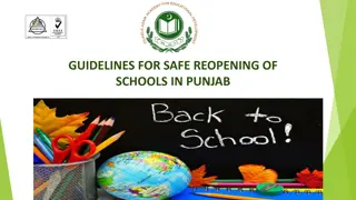 Guidelines for Safe Reopening of Schools in Punjab