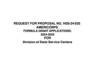 Request for Proposal HSS-24-035 Americorps Formula Grant Applications 2024-2025