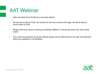 Be Your Own Boss Webinar - Essential Information for MIP Scheme
