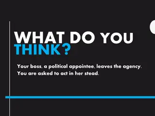 Acting as Political Appointee Successor