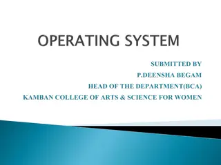 Operating System Basics and Multi-User Systems