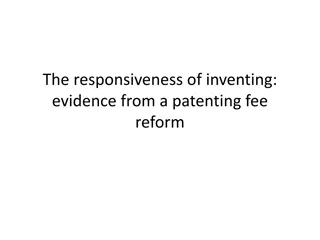 The Responsiveness of Inventing: Evidence from a Patenting Fee Reform Study