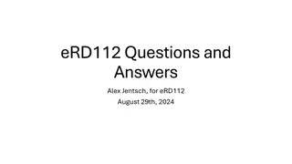 Progress in Sensor Development & Collaboration for eRD112 Project