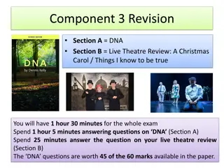 DNA and Live Theatre Review Exam Guide