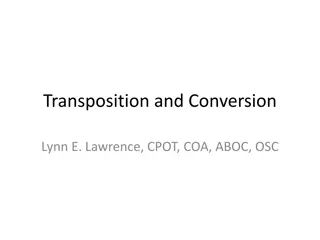 Mathematical Strategies for Prescription Conversion