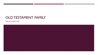 Old Testament Family and Noah's Ark