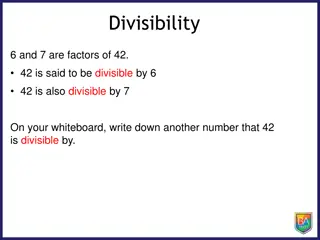 Divisibility