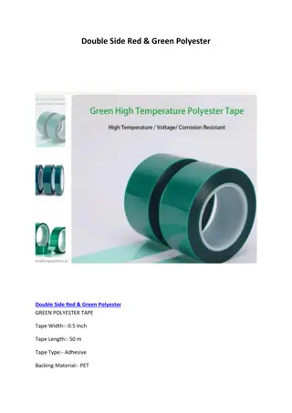 Double Side Red & Green Polyester