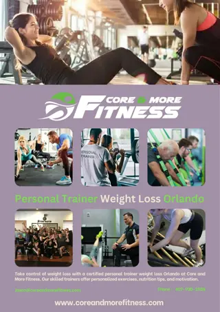 Personal Trainer Weight Loss Orlando  Core and More Fitness