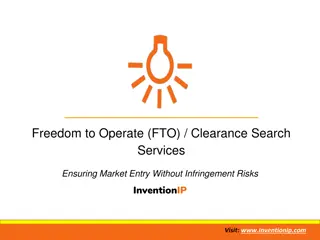 Freedom to Operate Search (FTO) / Clearance Search | InventionIP