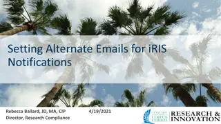 Setting Alternate Emails in iRIS: Step-by-Step Guide