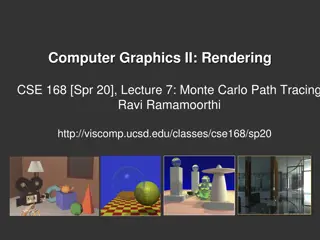 Monte Carlo Path Tracing: Rendering Techniques & Applications