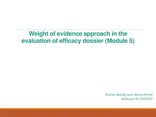 Weight of Evidence in Efficacy Dossier Evaluation