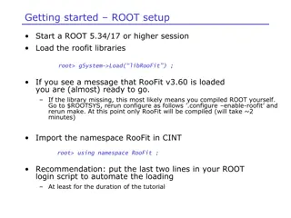 Getting Started with RooFit Library in ROOT