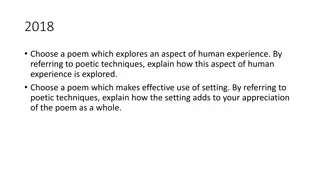 Poetic Exploration of Human Experience