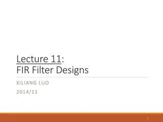FIR Filter Design Concepts