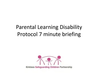 Safeguarding Work with Parents for Whom Learning Disability is a Factor