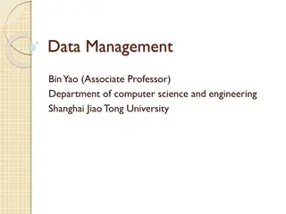 Data Management and Research Interests at Shanghai Jiao Tong University