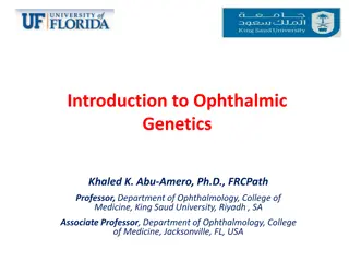 Importance of Ophthalmic Genetics in Clinical Practice