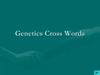 Genetics Cross Words