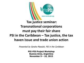 Tax Justice Seminar: Transnational Corporations and Caribbean Tax Challenges