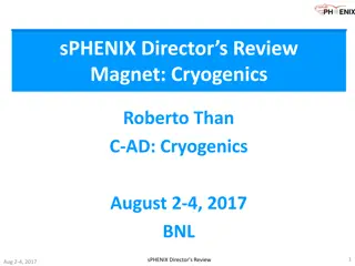 Overview of Cryogenics System for sPHENIX Director's Review