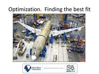 Optimization and Traditional Part Inspection for Best-Fit Solutions