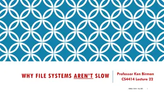 File Systems Performance Challenges
