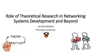 Role of Theoretical Research in Networking Systems Development and Beyond