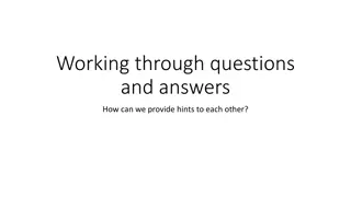 Providing Hints for Better Learning