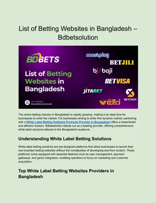 List of Betting Websites in Bangladesh – Bdbetsolution