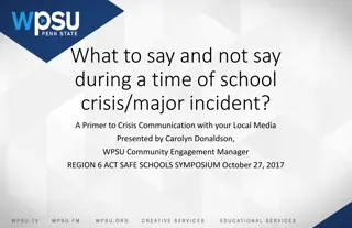 Crisis Communication: What to Say and Not Say During School Incidents