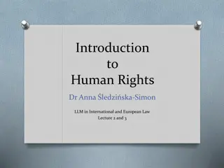 Evolution of Human Rights: Concepts, History, and Documents