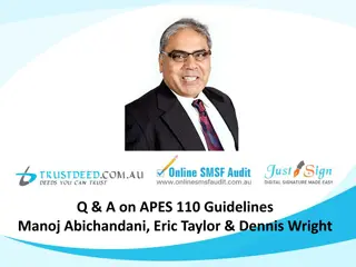 Q&A on APES 110 Guidelines - Helpful Insights from Experts