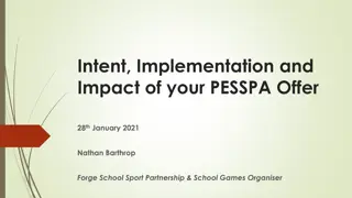 Enhancing PESSPA Offer for School Improvement