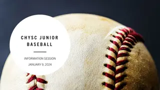 Junior Baseball Information Session - January 9, 2024