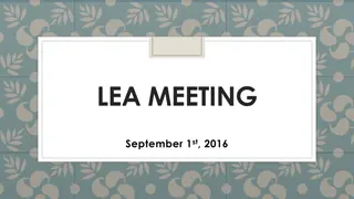 LEA MEETING
