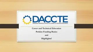 Perkins Funding Basics and Highlights