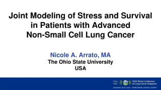 Joint Modeling of Stress and Survival in Lung Cancer Patients