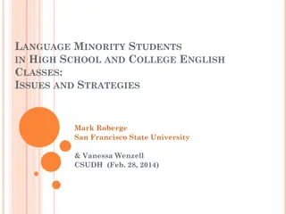Challenges Faced by Language Minority Students in Education