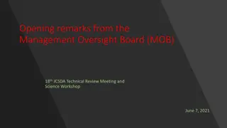 Management Oversight Board Remarks and Updates