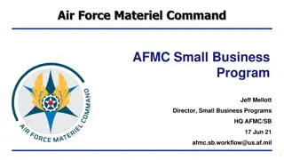 Air Force Materiel Command Small Business Program Overview