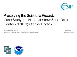 Preserving the Scientific Record: Glacier Photos Collection