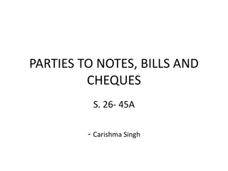Capacity of Parties in Negotiable Instruments