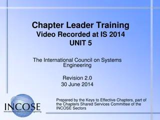 Chapter Leader Training Video at IS 2014